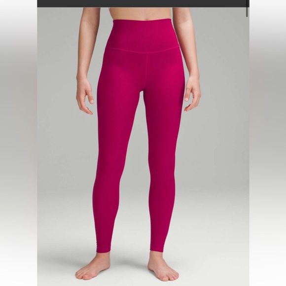 LULULEMON ALIGN HR LEGGINGS 28” in WILD BERRY (WLDB) SZ 8 NWT - Picture 2 of 14
